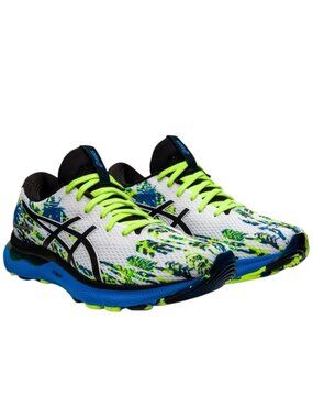 ASICS Gel-Nimbus 24 Men's Running Shoes, White/Black, US 9